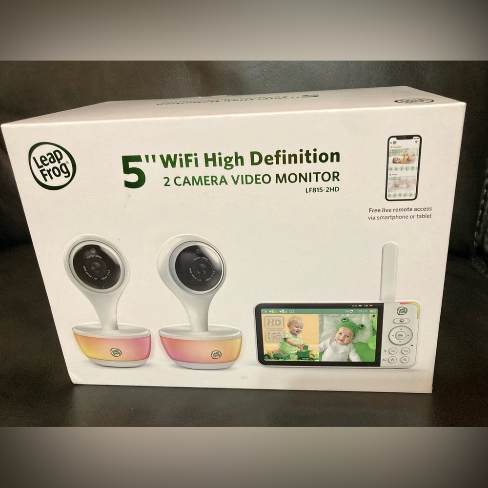 LeapFrog 5" WiFi HD 2 Camera Video Monitor - Baby Monitor